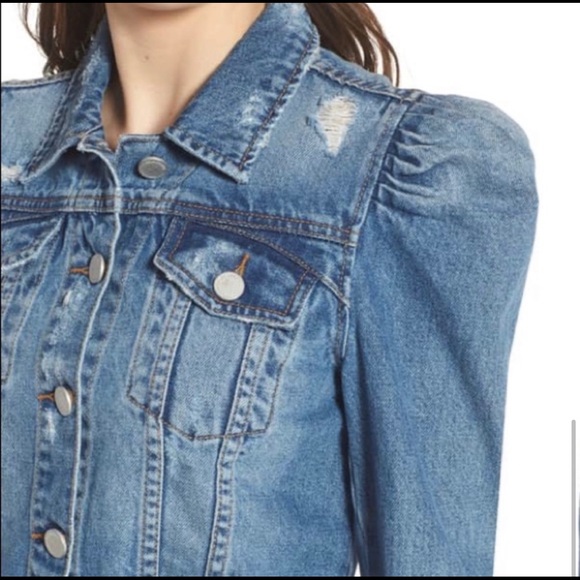 ❌SOLD❌Blank Nyc puff sleeve denim jacket - Picture 5 of 6